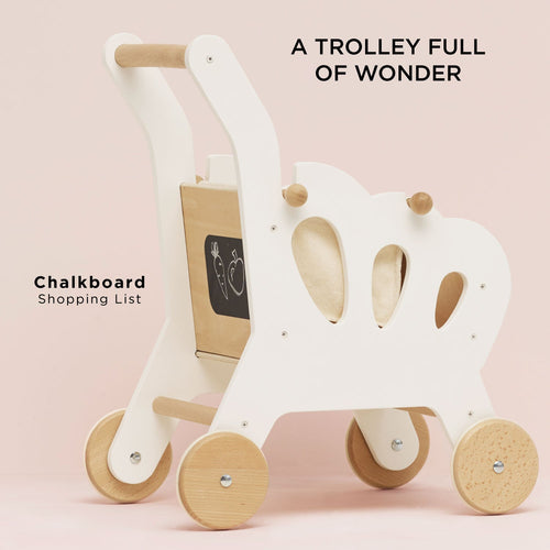 NevalandToys Natural Montessori Push Walker for Toddlers